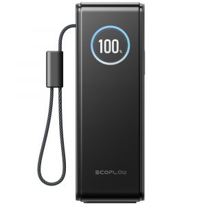 ecoflow rapid powerbank 25 000 mah met ingebouwde kabel zwart 2