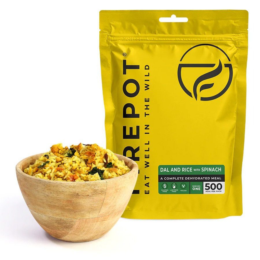 Firepot Dahl en rijst met spinazie