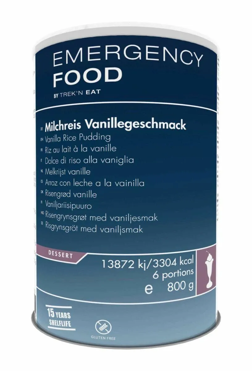 Katadyn Noodrantsoen Vanille Rijstpudding