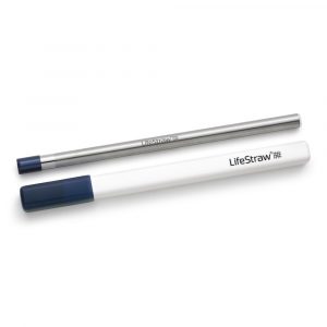 LifeStraw Sip herbruikbaar waterfilter rietje RVS met opberghoes