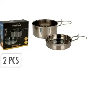 Pannenset RVS 2-delig