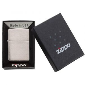 zippo brushed chrome benzine aansteker 4